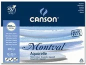 Podobrazia, bloki, papiery - Canson Blok DO AKWARELI MONTVAL FIN 24X32 CM 300G 100 KARTEK 200807353 - miniaturka - grafika 1