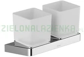 Akcesoria łazienkowe - Ravak Komplet kubków z uchwytem chrom 10° X07P322 - miniaturka - grafika 1