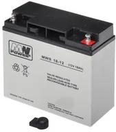 Akcesoria do monitoringu - MW Power AKUMULATOR ŻELOWY 12V/18AH-MWS - miniaturka - grafika 1