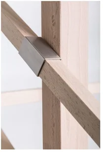 Kornik Uchwyt boczny tralki  nierdzewny 22 x 22 mm 4 szt. - Balustrady i akcesoria - miniaturka - grafika 2