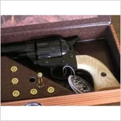 Repliki - broń - Hiszpania CZARNY COLT PEACE MAKER Z 1873 ROKU W PUDLE - NABOJE - miniaturka - grafika 1