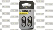 Sprzęt wspinaczkowy - Nite Ize S-Biner MicroLock - Czarny - 2Pack - LSBM-01-2R3 - miniaturka - grafika 1