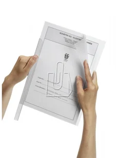 Durable Obwoluta (okładka) do listw wsuwanych bezbarwna 50 sztuk - Grzbiety do bindownic - miniaturka - grafika 2