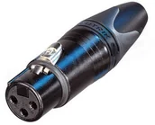 Złącza, przejściówki, adaptery - Neutrik NC3FXX-B wtyk xlr 3 pin, żeński, na kabel - miniaturka - grafika 1