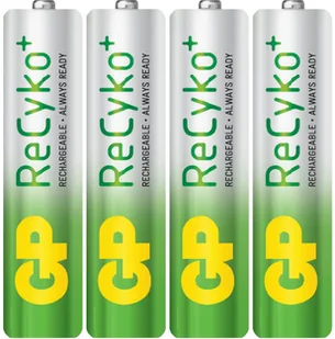 GP Battery 1x4 ReCyko+ Micro AAA NimH 12585AAAHCB-UC4 - Ładowarki i akumulatory - miniaturka - grafika 2