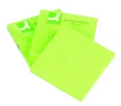 Notesy i bloczki - Q-CONNECT Bloczek samoprzylepny Brilliant 76x76mm zielony KF10515 - miniaturka - grafika 1