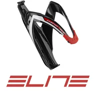 Koszyki rowerowe - ELITE Koszyk na bidon Custom Race Czarno-czerwony - miniaturka - grafika 1