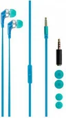 Słuchawki - Xqisit Stereo Headset Jack 3,5mm Blue - miniaturka - grafika 1