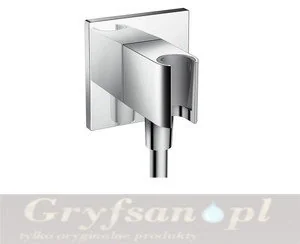 Hansgrohe uchwyt prysznicowy FixFit Porter Square 26486000 26486000 - Akcesoria do armatury i ceramiki - miniaturka - grafika 2