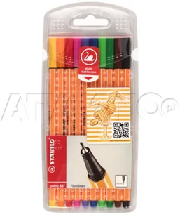 Stabilo CIENKOPIS 10 kolorów mix SH1012 - Cienkopisy - miniaturka - grafika 2