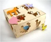 Klocki - Plan Toys Skrzyneczka Farma - miniaturka - grafika 1