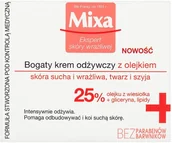 Pozostałe kosmetyki - Mixa Bogaty krem odżywczy z olejkiem 50ml - miniaturka - grafika 1