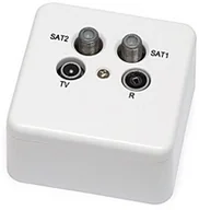 Akcesoria do monitoringu - GNIAZDO KOŃCOWE SIGNAL RTV SAT PVR - miniaturka - grafika 1