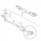 Części i akcesoria do maszyn rolniczych - NEW HOLLAND / CASE DOLNY ELEMENT WIESZAKA 84265060 - miniaturka - grafika 1