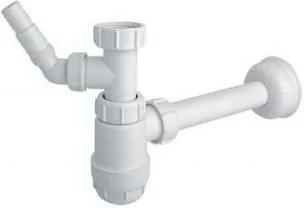 McAlpine półsyfon umywalkowy biały z podłączeniem pralki HC2WM-32 - Syfony - miniaturka - grafika 2
