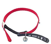 Smycze dla psów - Nobby 78038-01 Adress-Katzenhalsband My Boss Is - miniaturka - grafika 1