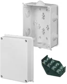 Puszki elektryczne i akcesoria - Elektro-Plast Puszka natynkowa PK-6 hermetyczna IP55 158x118x94 biała wkład 4x16 0228-00 EP-Lux - miniaturka - grafika 1