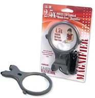 Mikroskopy i lupy - Carson Optical Carson 2.5 X obiektyw magni Look oświetlenie punktowe LED firmy oświetlonych wisiorek lupa z 4,5 X LK-30 - miniaturka - grafika 1