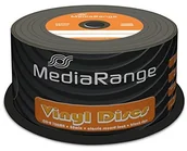 Nośniki danych - MediaRange mr225 nagrywania i nośników pamięci CD-R 700 MB/80min Disc winylowa z Dye (Burning Side) cake50 Czarny 4260283111435 - miniaturka - grafika 1