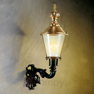 K. S. Verlichting B. V. Klasyczna lampa ścienna zewnętrzna Hoorn zielona - Lampy ogrodowe - miniaturka - grafika 3