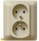 Gniazdka elektryczne - Legrand Sistena Life gniazdo Podwójne 2X2P+Z IP2 771438 - miniaturka - grafika 1