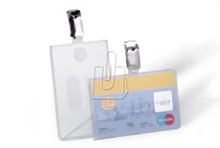 Durable Etui z klipem pionowe 85 x 54mm 25 sztuk 8112 - Artykuły biurowe - miniaturka - grafika 2