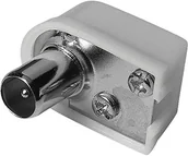 Kable - Hama anteny wtyczka kąt złącze koncentryczne, z przyłączem śrubowym, 75 omów 00042847 - miniaturka - grafika 1