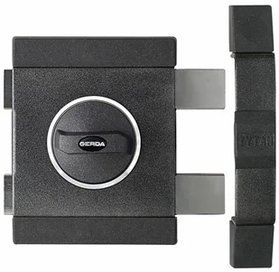 Gerda Zamek nawierzchniowy Tytan ZX klasa C grafitowy - Zamki i wkładki - miniaturka - grafika 2