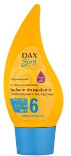 DAX Cosmetics Sun balsam z masłem kakaowym i olejem arganowym SPF6+ 150ml - Balsamy i kremy do opalania - miniaturka - grafika 2