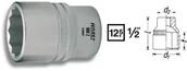 Klucze i nasadki - Hazet Nasadka 1/2 12.5 mm) 900Z-22 zewnętrzny sześciokąt 22 mm Długość netto 44 mm - miniaturka - grafika 1