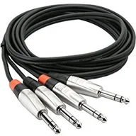 Kable - Hosa HSS-005 X 2 rean Neutrik przewód łączący (4 X 6,3 MM JACK, 1,5 m, cena za parę) srebrny HSS-005X2 - miniaturka - grafika 1