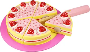 Bigjigs Toys Tort truskawkowy BJ374 - Zabawki AGD - miniaturka - grafika 2