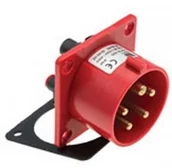 Osprzęt siłowy - Pawbol Wtyczka siłowa tablicowa prosta 16A/5p IP44 - miniaturka - grafika 1