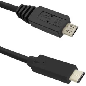 Qoltec Kabel USB 3.1 typC Męski / MicroUSB 2.0 A Męski 1,2m 50476 - Kable USB - miniaturka - grafika 2