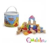 Klocki - Brimarex DREWNIANE KLOCKI 50 EL. KUBUŚ PUCHATEK 2+ - miniaturka - grafika 1