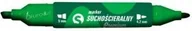 Markery do tablic - Tetis Marker Suchościeralny suchościeralny okrągły/ścięty zielony KM504-Z2 - miniaturka - grafika 1