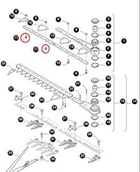Części i akcesoria do maszyn rolniczych - CNH ŚRUBA MOCOWANIA ŻYLETKI 84429099 - miniaturka - grafika 1