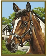 Zabawki kreatywne - Schipper Malowanie obrazów - Portret konia 609240381 - miniaturka - grafika 1