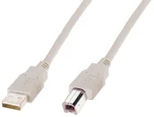 Kable USB - Digitus o długości 1,8 m USB 2.0 A B wtyczka kabel przyłączeniowy Beige - miniaturka - grafika 1