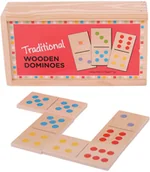 Gry planszowe - Bigjigs Toys Tradycyjne drewniane domino - miniaturka - grafika 1