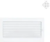 Kratki wentylacyjne - Kratki.pl Kratka kominkowa malowana biała 17x30 z żaluzją - miniaturka - grafika 1