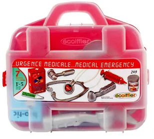 Ecoiffier Smoby WALIZKA LEKARZA KUFEREK Z AKESORIAMI 7 el. 249 - Zabawy w naśladowanie dorosłych - miniaturka - grafika 2