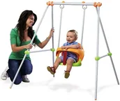 Place zabaw - Smoby Huśtawka metalowa Baby Swing 310046 - miniaturka - grafika 1