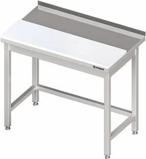 Stalgast Stół przyścienny z płytą polietylenową 1200x700x850 mm 980587120 - Stoły gastronomiczne Stalgast Stół przyścienny z płytą polietylenową 1200x700x850 mm 980587120 - Stoły gastronomiczne - miniaturka - grafika 1