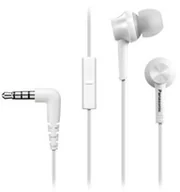 Słuchawki - Panasonic RP-TCM105E-W białe - miniaturka - grafika 1