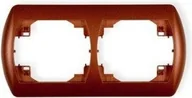 Klawisze i ramki - Karlik Ramka podwójna pozioma 9RH-2 brązowy metalik - miniaturka - grafika 1