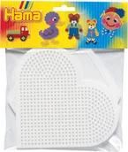Zabawki kreatywne - Hama midi - podkładki uzupełniające serce i sześciokąt 4454 - miniaturka - grafika 1