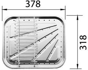 BLANCO Odsączarka stalowa do ZENAR ceramika 226189 - Akcesoria do armatury i ceramiki - miniaturka - grafika 2