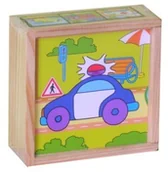 Klocki - Brimarex Drewno KLOCKI Drewniane, Pojazdy 192898 - miniaturka - grafika 1