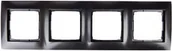 Klawisze i ramki - Kontakt Simon SIMON Ramka 4-krotna antracyt DRK4/48 SIMON54 - miniaturka - grafika 1